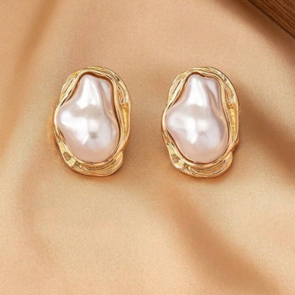 RARE cult gaia gold pearl earrings - Picture 4 of 5